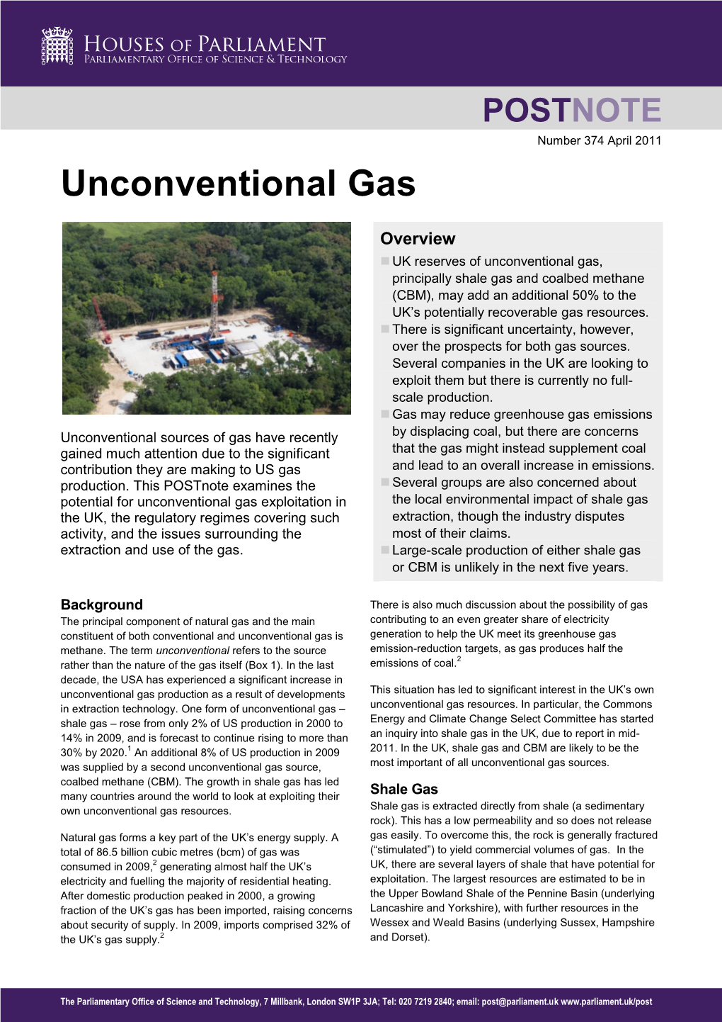 Unconventional Gas