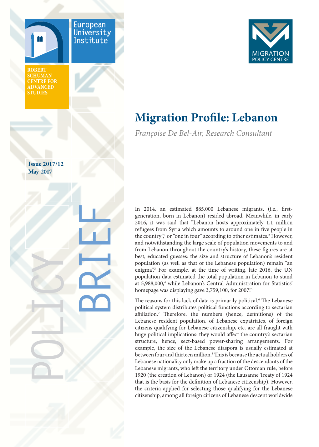 Migration Profile: Lebanon