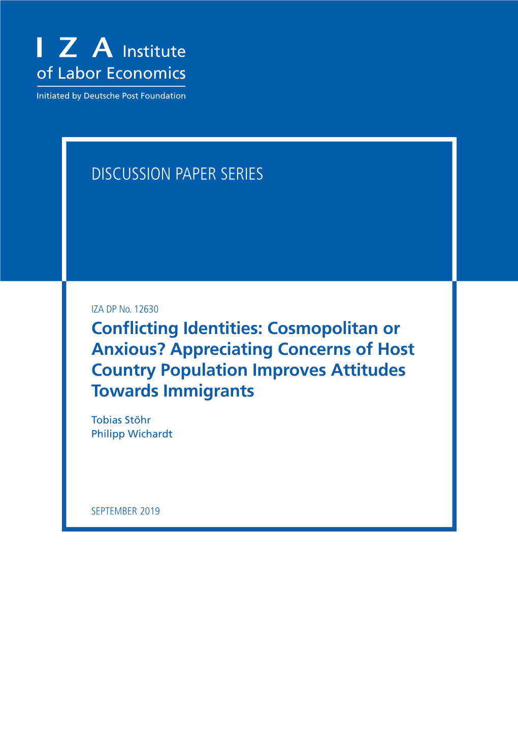 Appreciating Concerns of Host Country Population Improves Attitudes Towards Immigrants