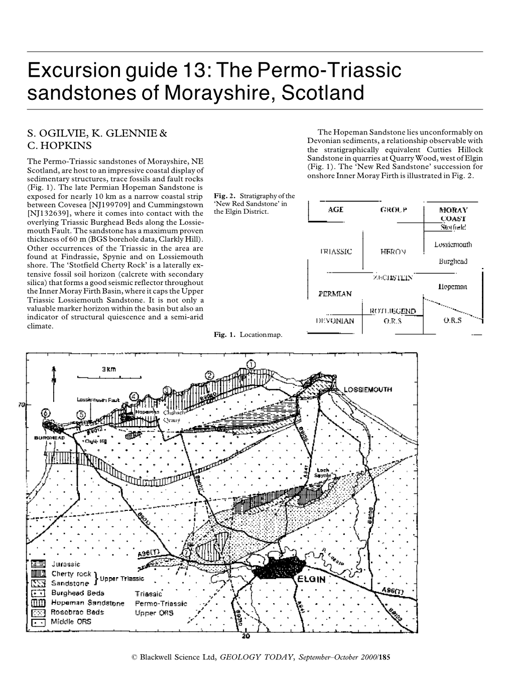 The Permo-Triassic Sandstones of Morayshire, Scotland