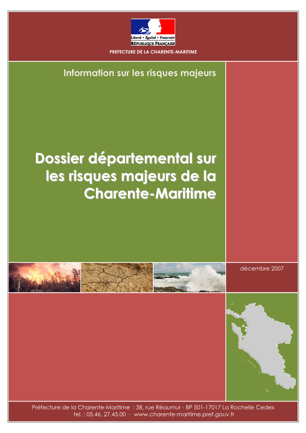 Dossier Départemental Sur Les Risques Majeurs De La Charente-Maritime