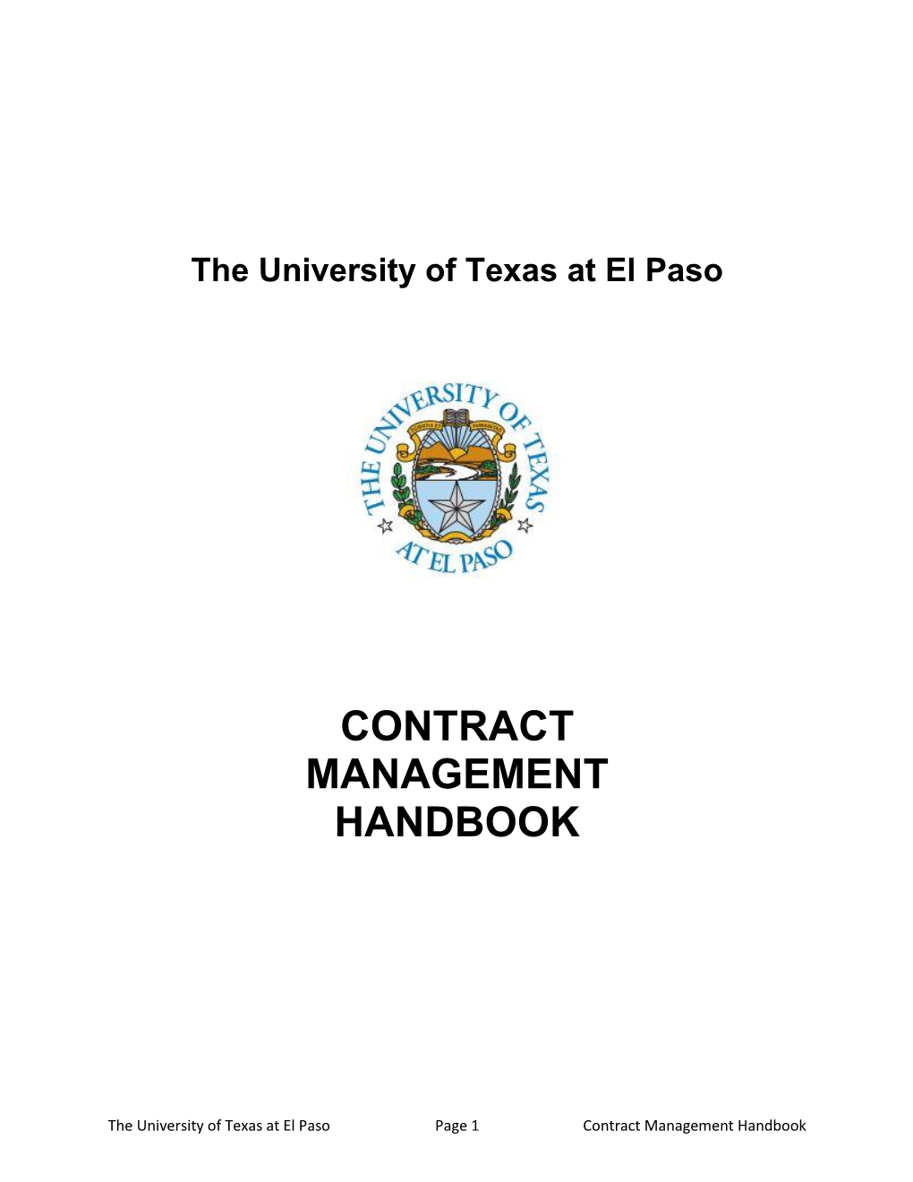 Contract Management Handbook