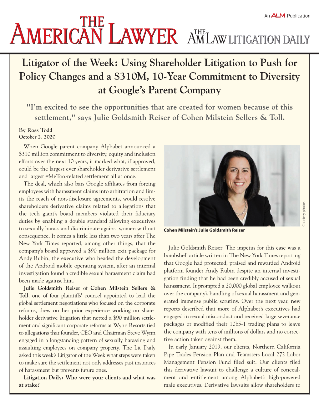 Litigator of the Week