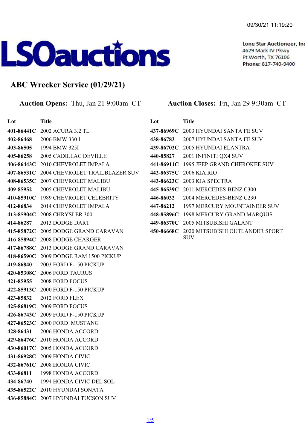 ABC Wrecker Service (01/29/21)