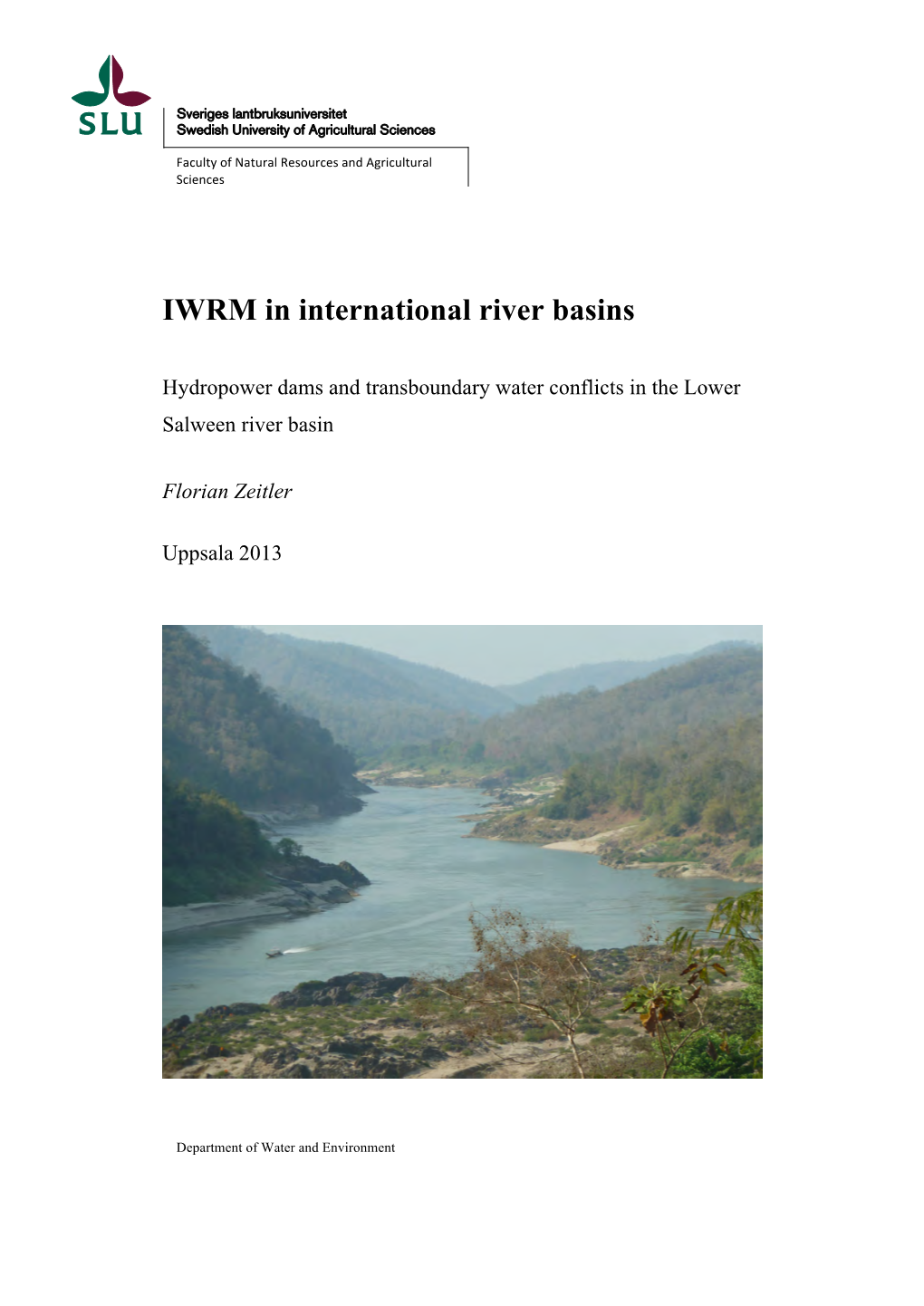 IWRM in International River Basins