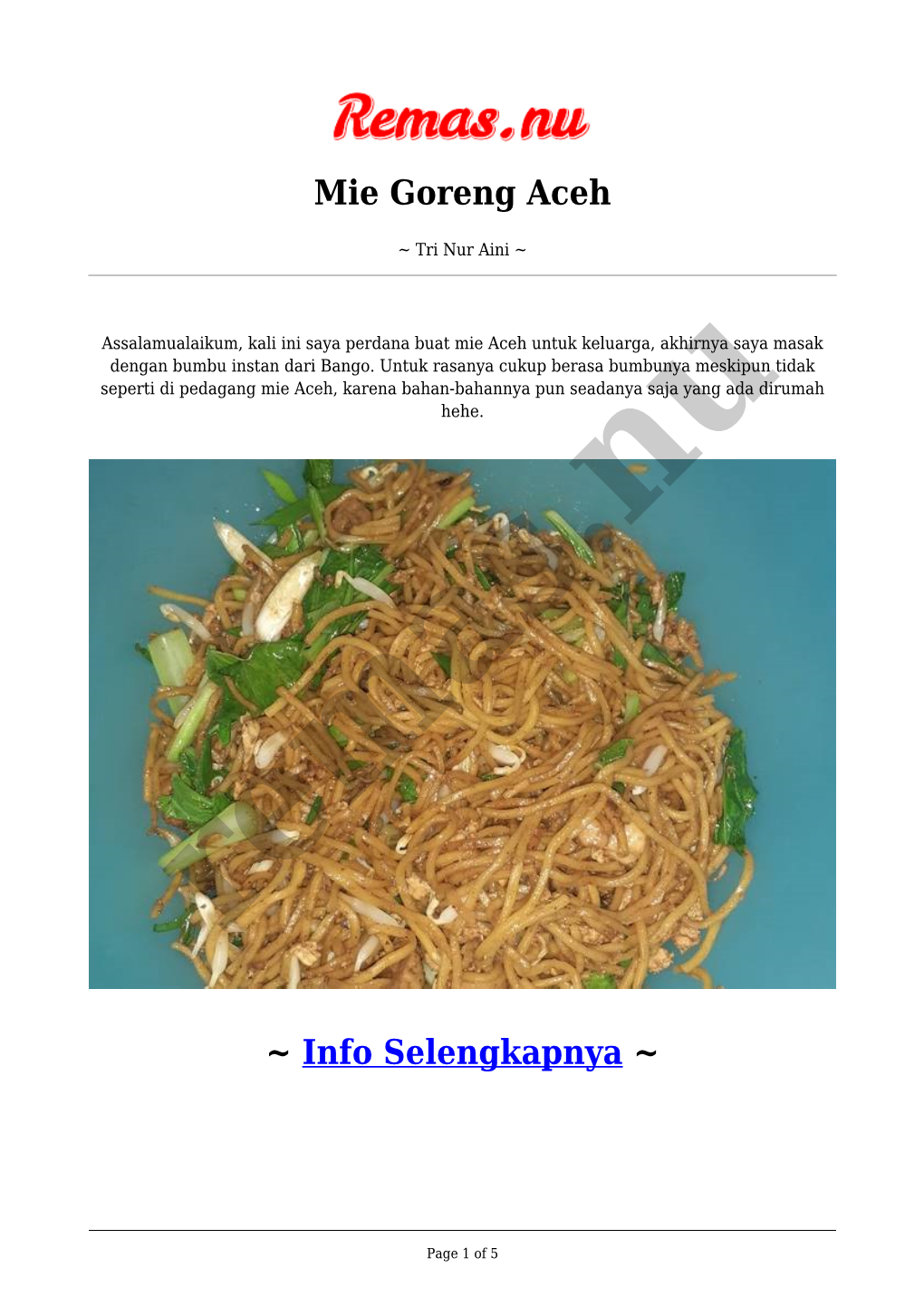 Mie Goreng Aceh