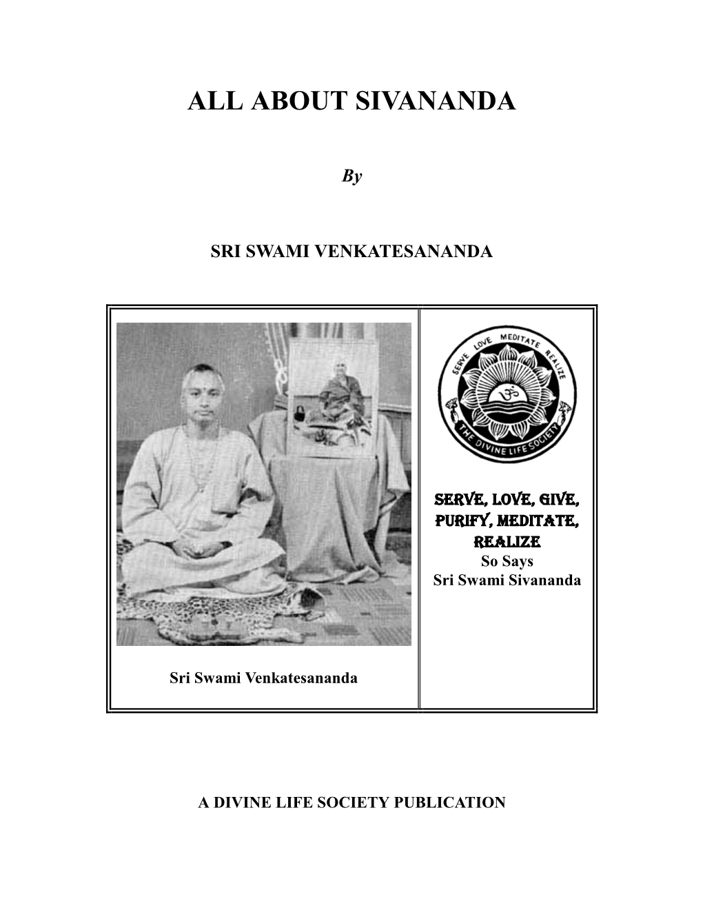 About Sivananda