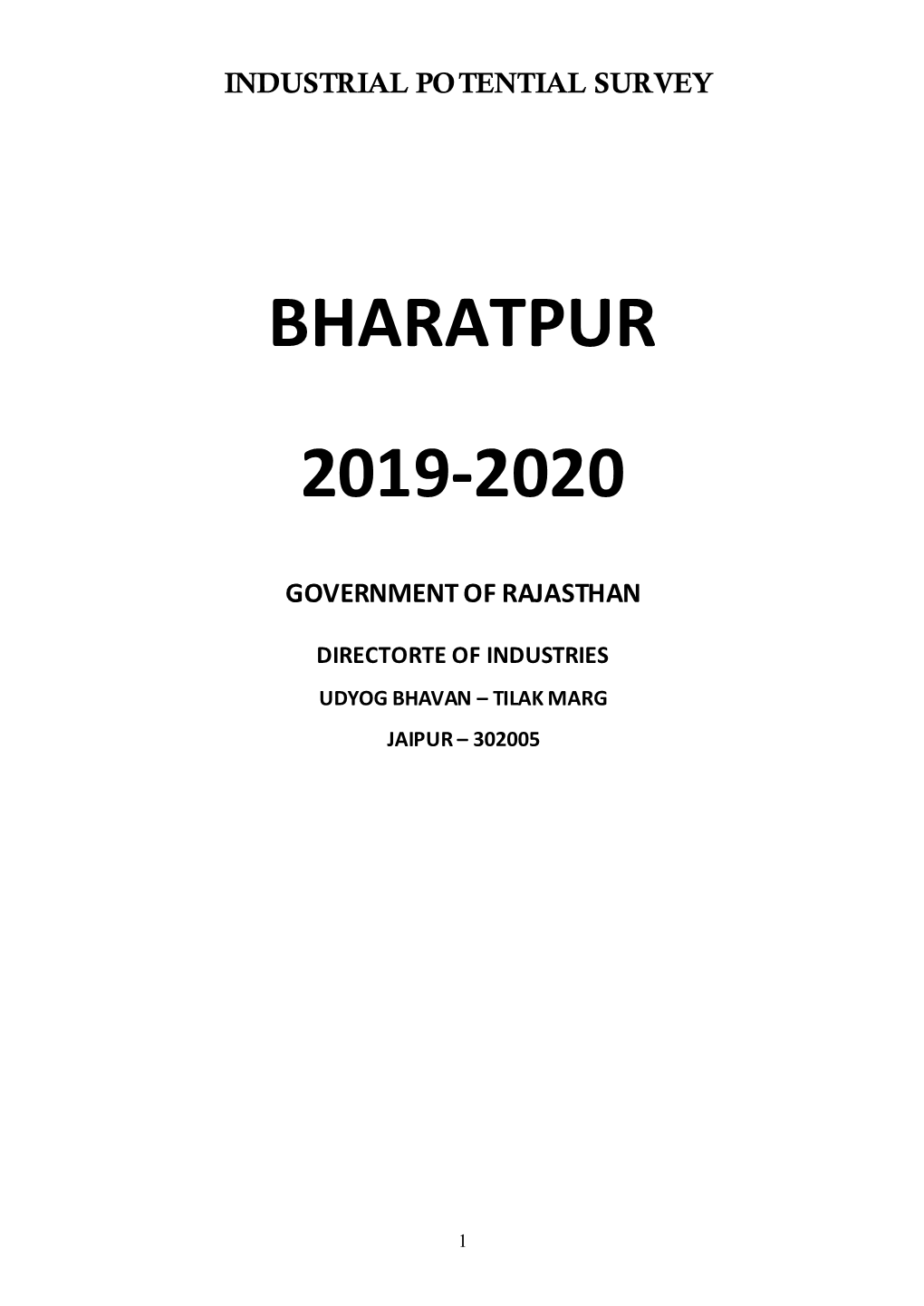 Bharatpur 2019-2020