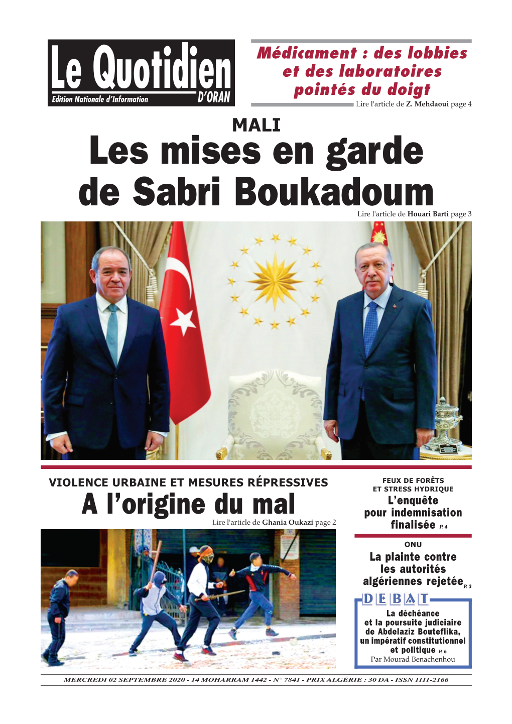 Pdf Le Quotidien D Oran