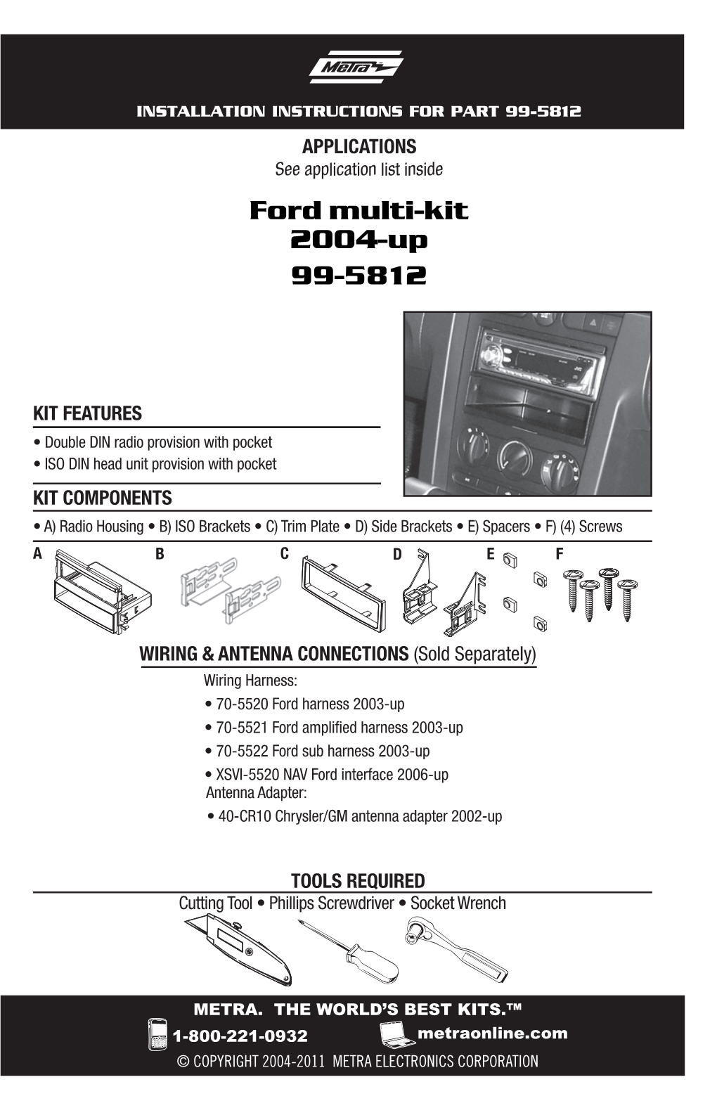 Ford Multi-Kit 2004-Up 99-5812