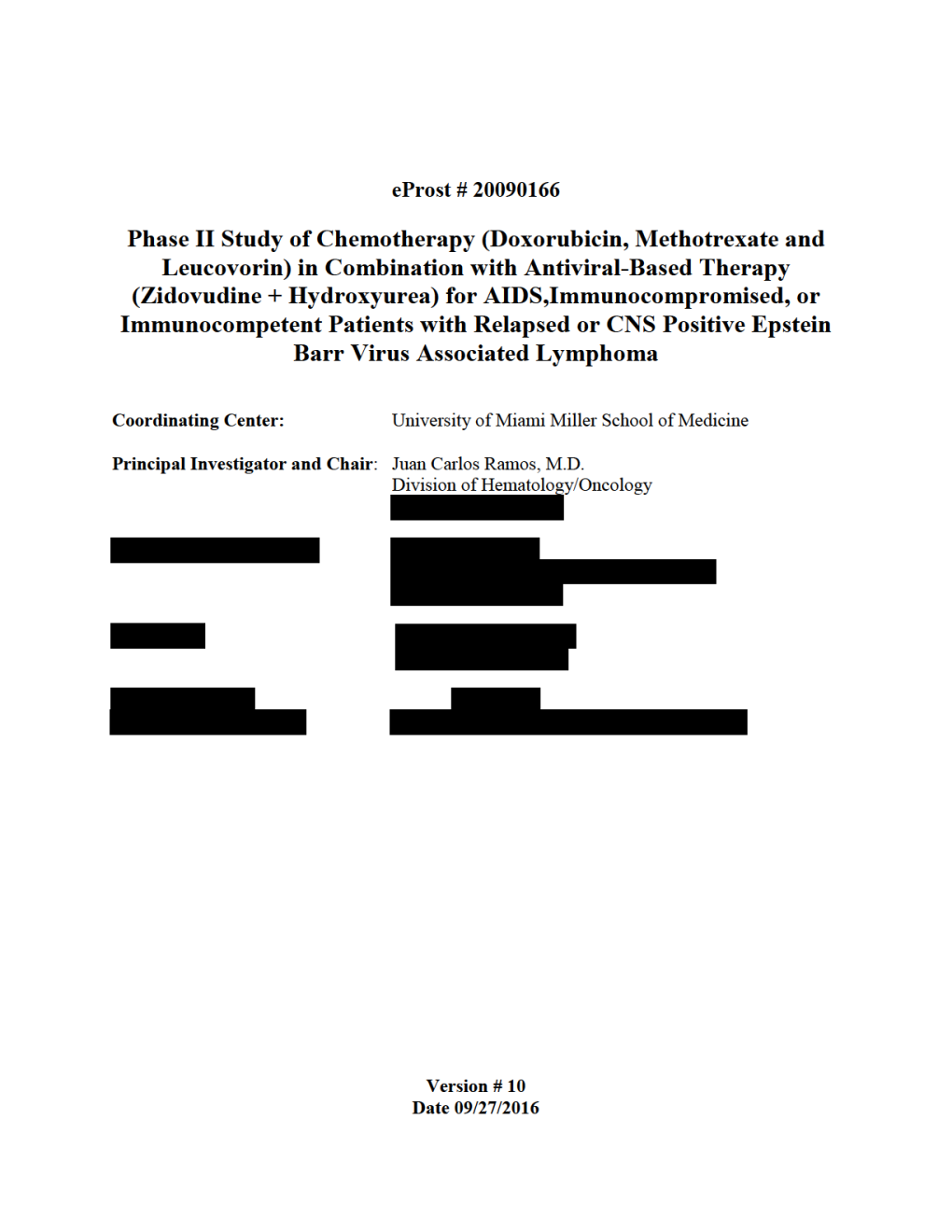 Study Protocol and Statistical Analysis Plan