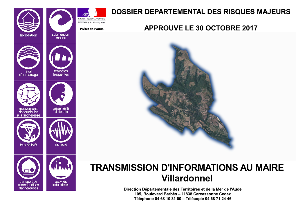 TRANSMISSION D'informations AU MAIRE Villardonnel