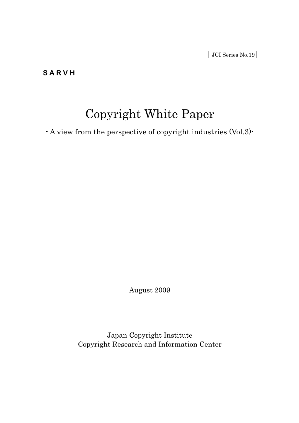 Copyright White Paper