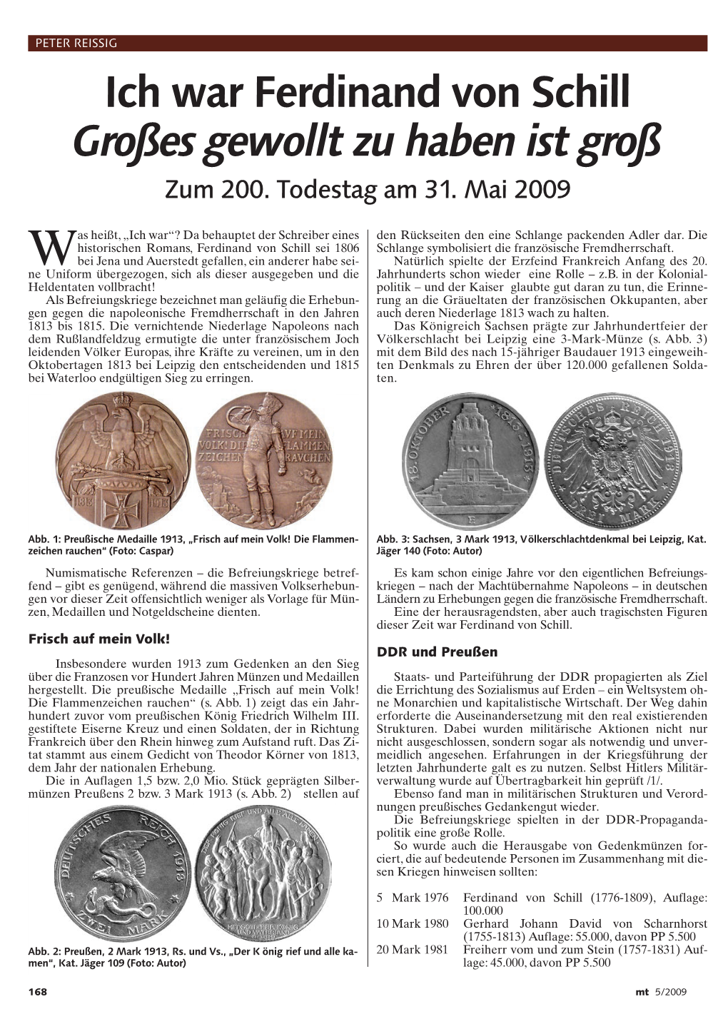 Ferdinand Von Schill!:MT-Muster 2005 10.04.09 13:47 Seite 168