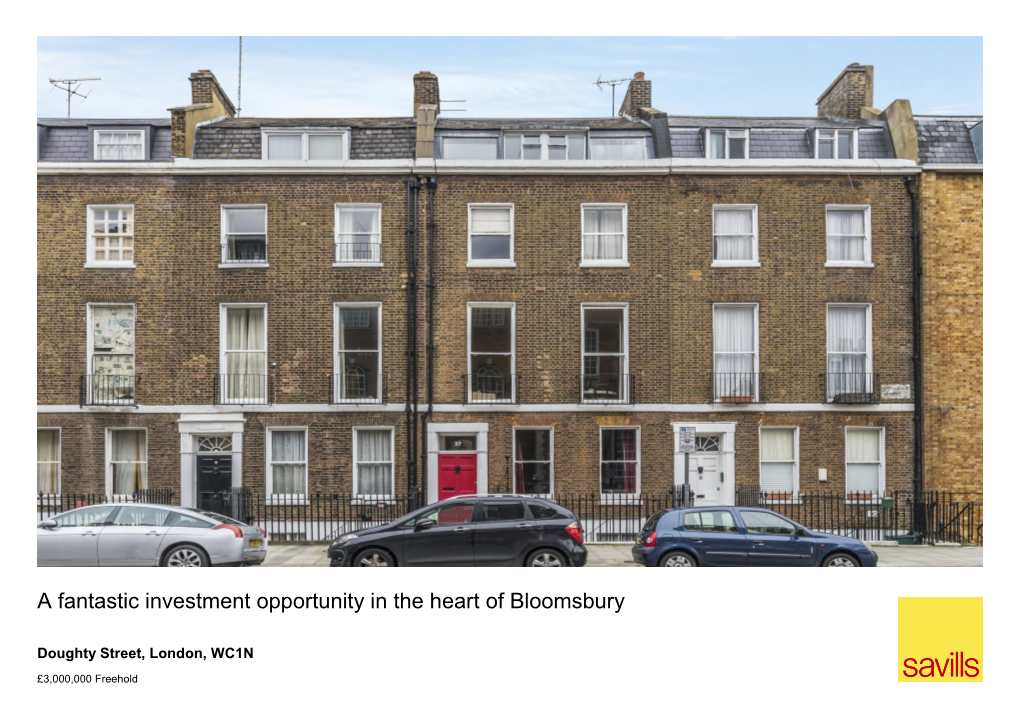 A Fantastic Investment Opportunity in the Heart of Bloomsbury