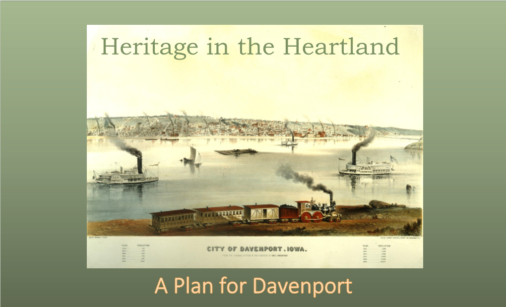 A Plan for Davenport Table of Contents