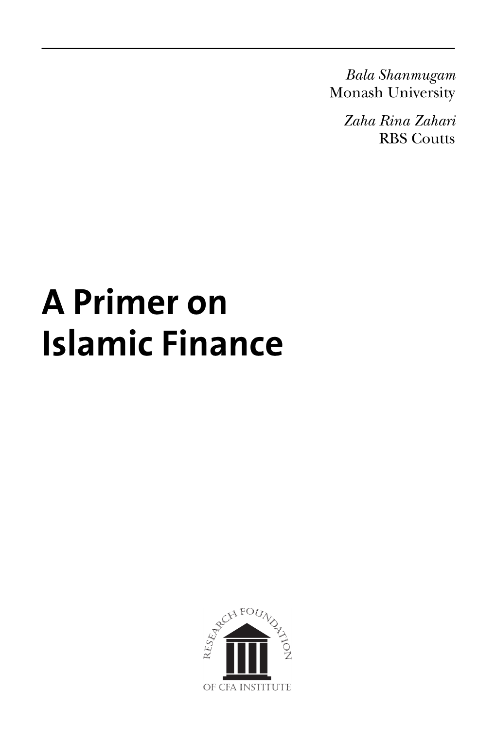 RF Islamic Finance 112009.Book