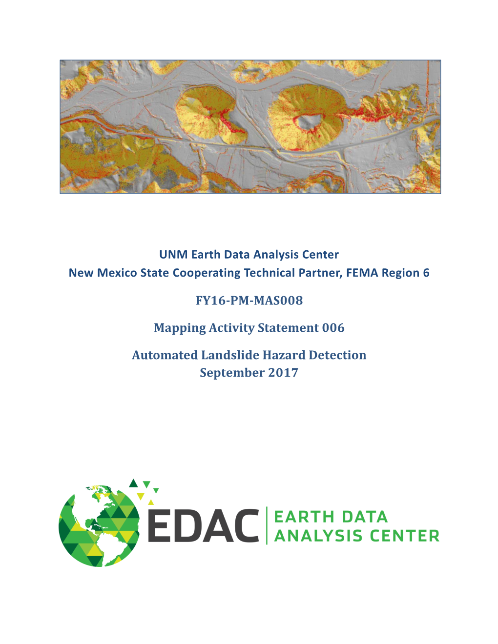 Automated Landslide Hazard Detection September 2017