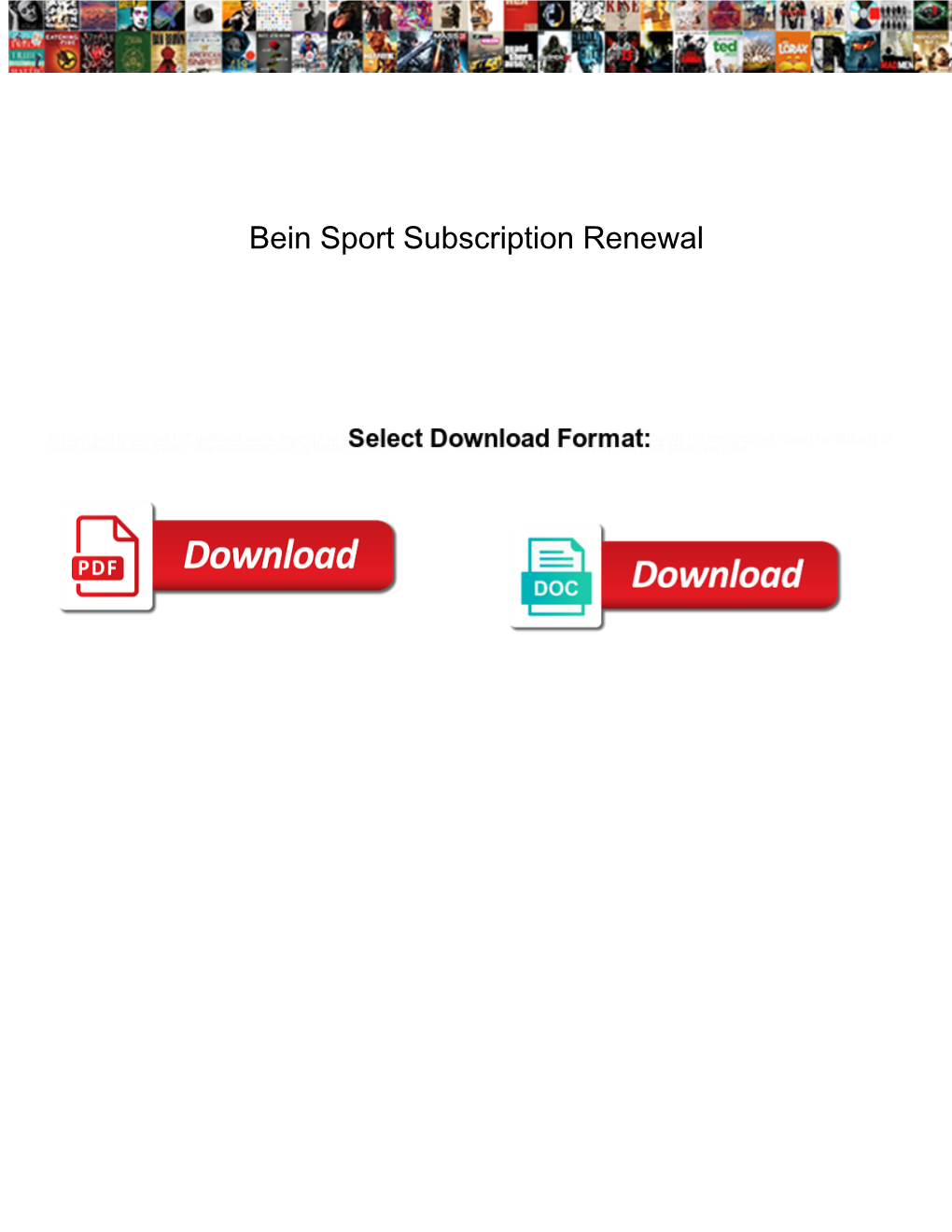 Bein Sport Subscription Renewal