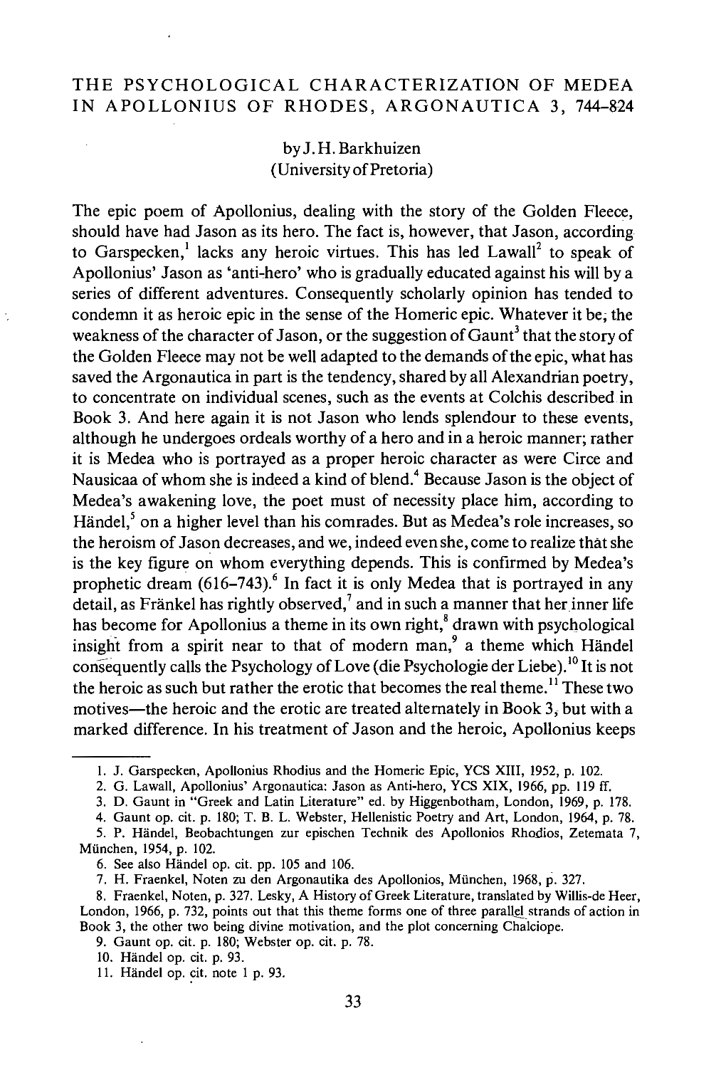 The Psychological Characterization of Medea in Apollonius of Rhodes, Argonautica 3, 744-8-24