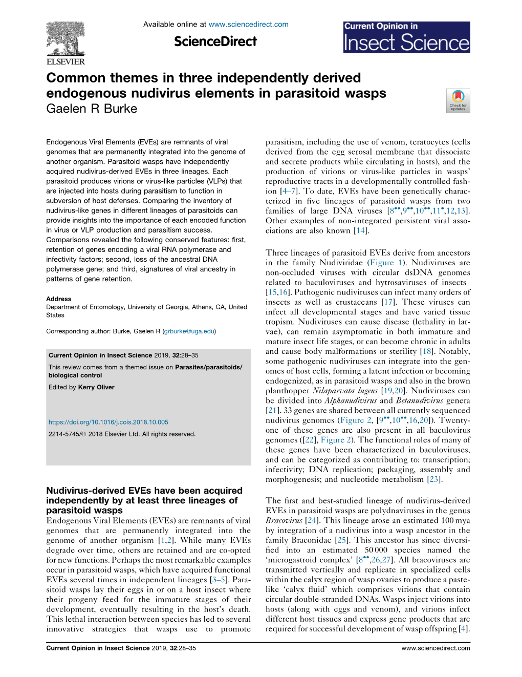 Common Themes in Three Independently Derived Endogenous