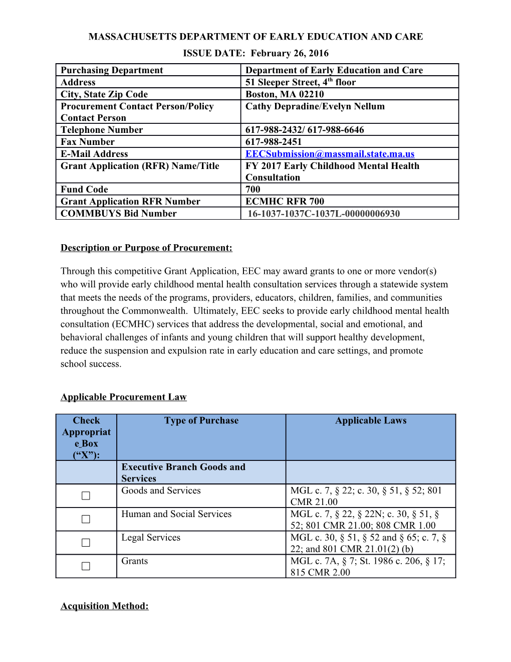 Early Childhood Mental Health Consultation - Fund Code 700