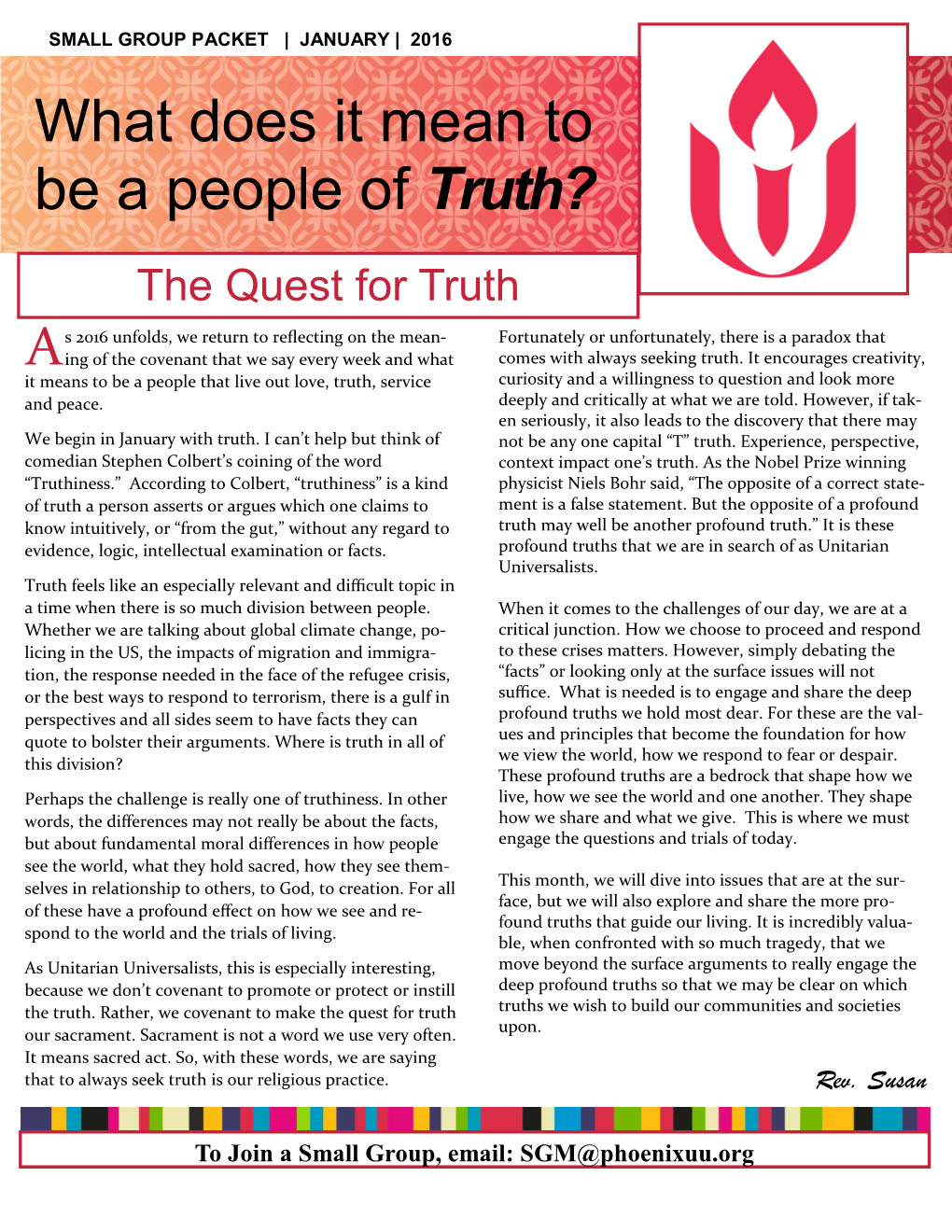 Truth? the Quest for Truth