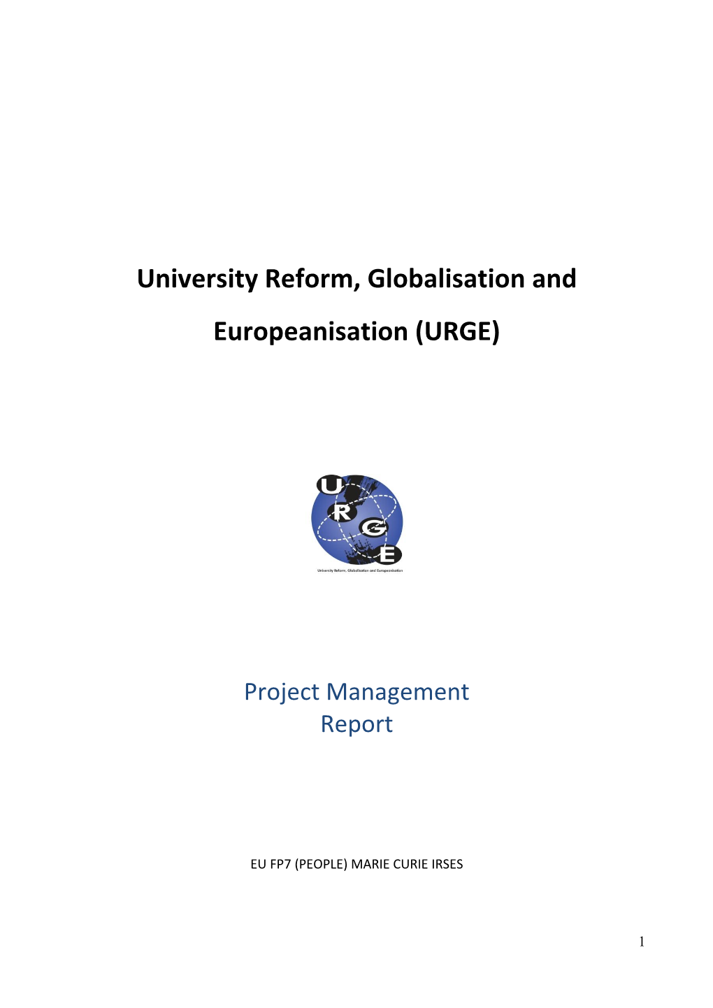 University Reform, Globalisation and Europeanisation (URGE)