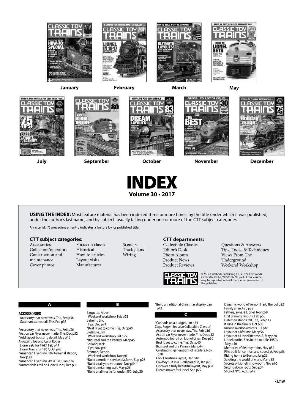 CTT Annual Index 2017