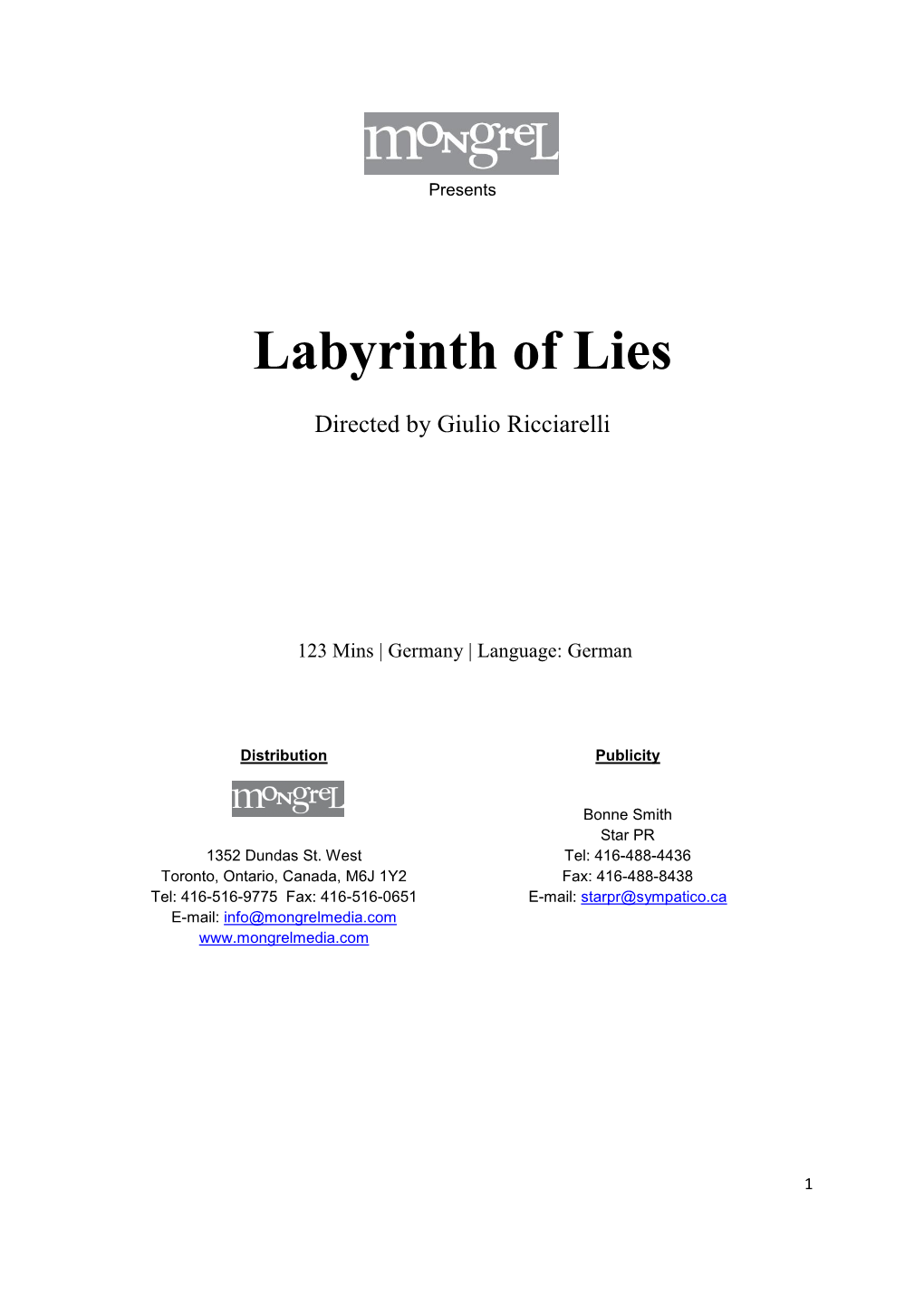 Labyrinth of Lies