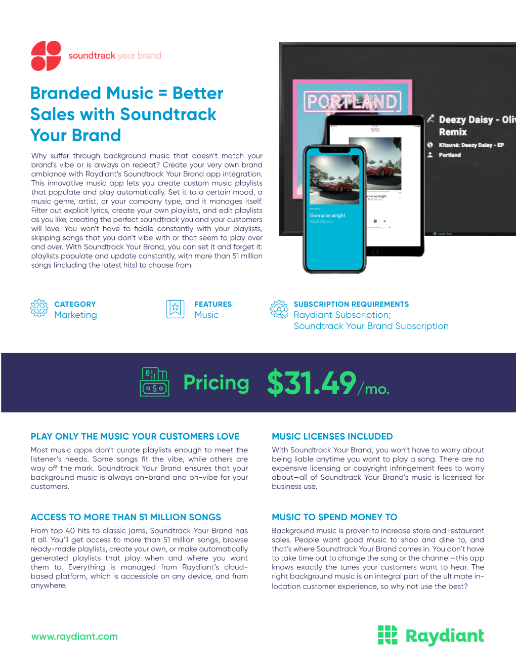 Branded Music = Better Sales with Soundtrack Your Brand