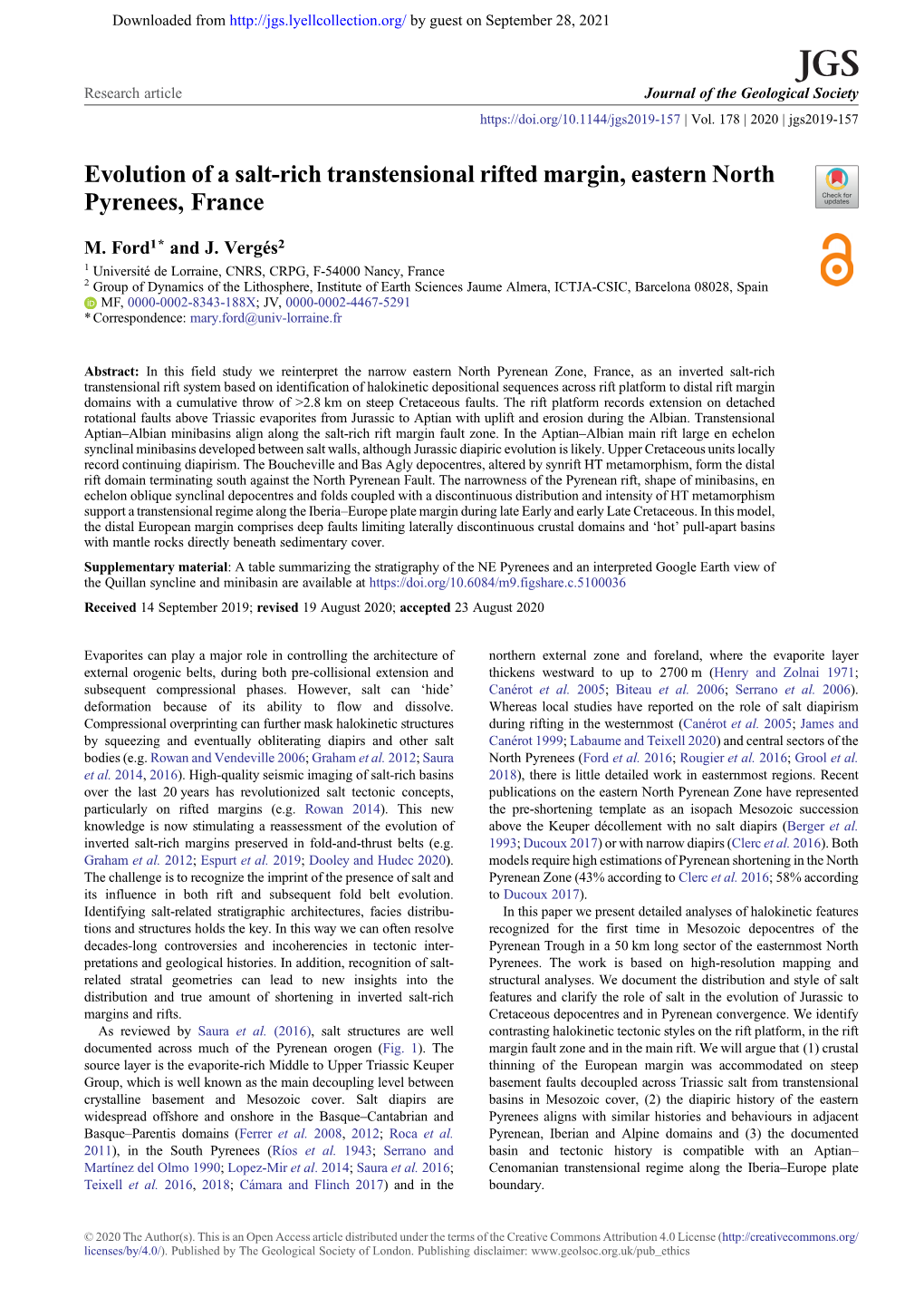 Evolution of a Salt-Rich Transtensional Rifted Margin, Eastern North Pyrenees, France