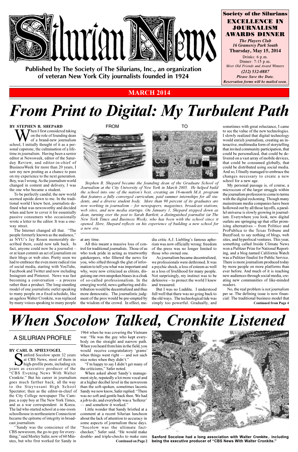 Silurian News March 2014