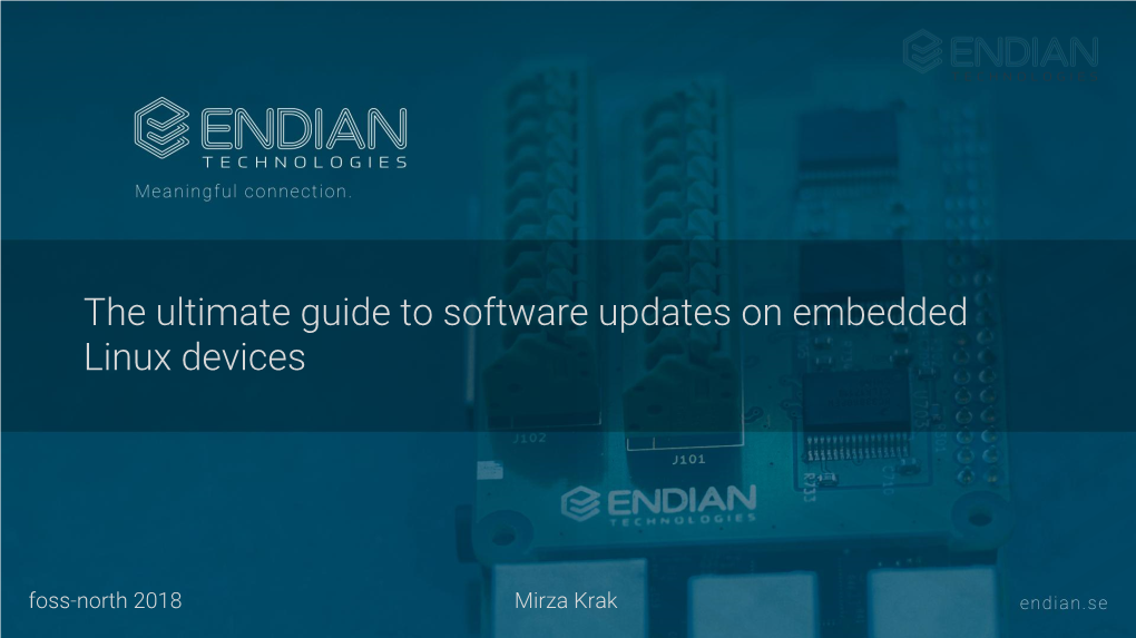 The Ultimate Guide to Software Updates on Embedded Linux Devices