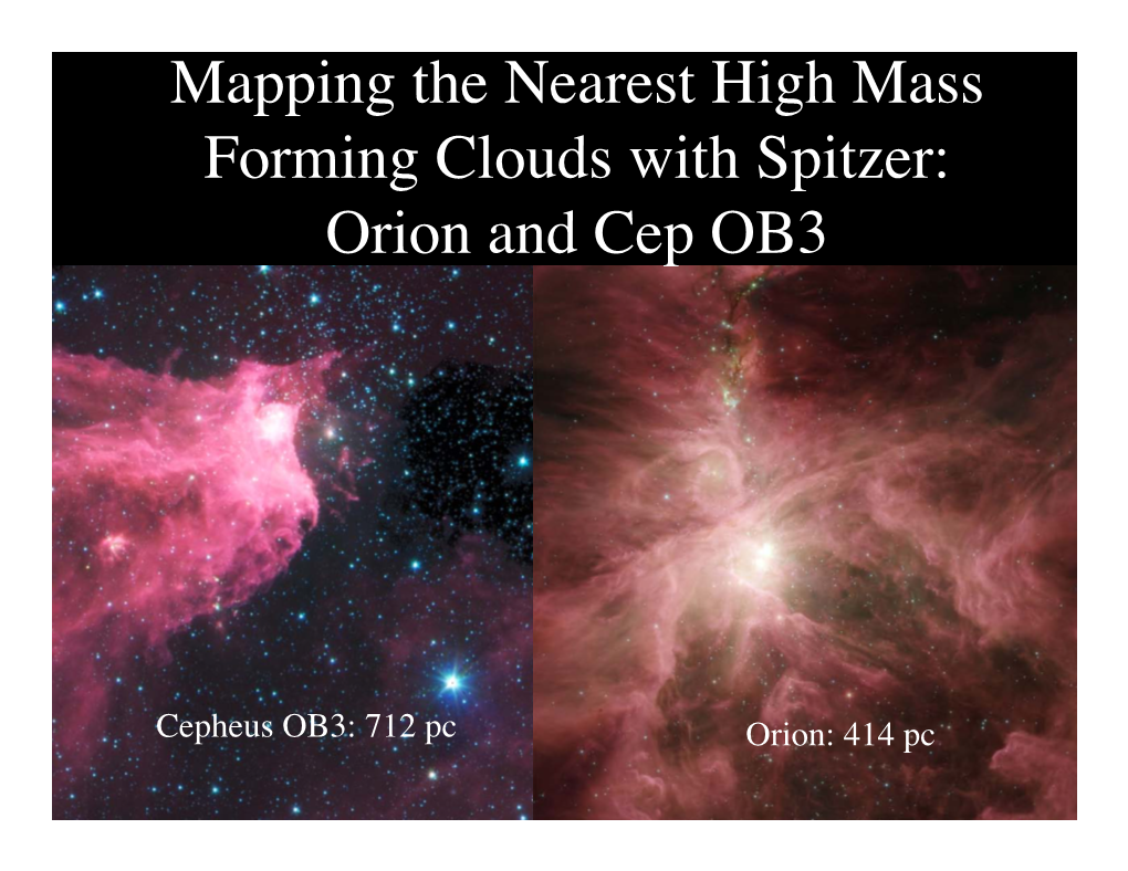 Orion and Cep OB3