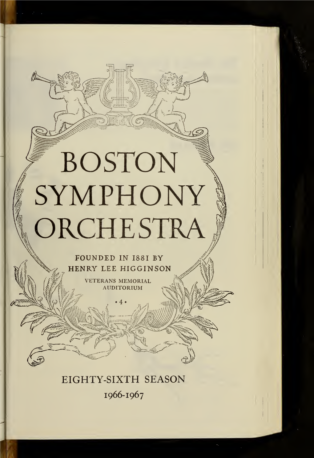 Boston Symphony Orchestra Concert Programs, Season 86, 1966-1967