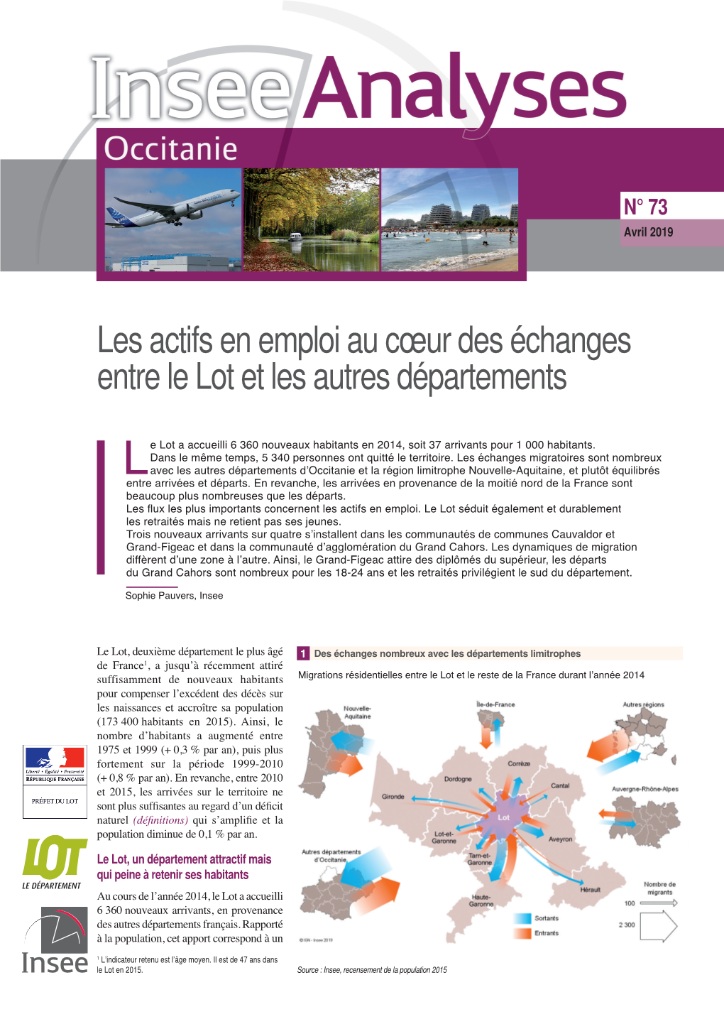 Les Actifs En Emploi Au Cœur Des Échanges Entre Le Lot Et Les Autres Départements