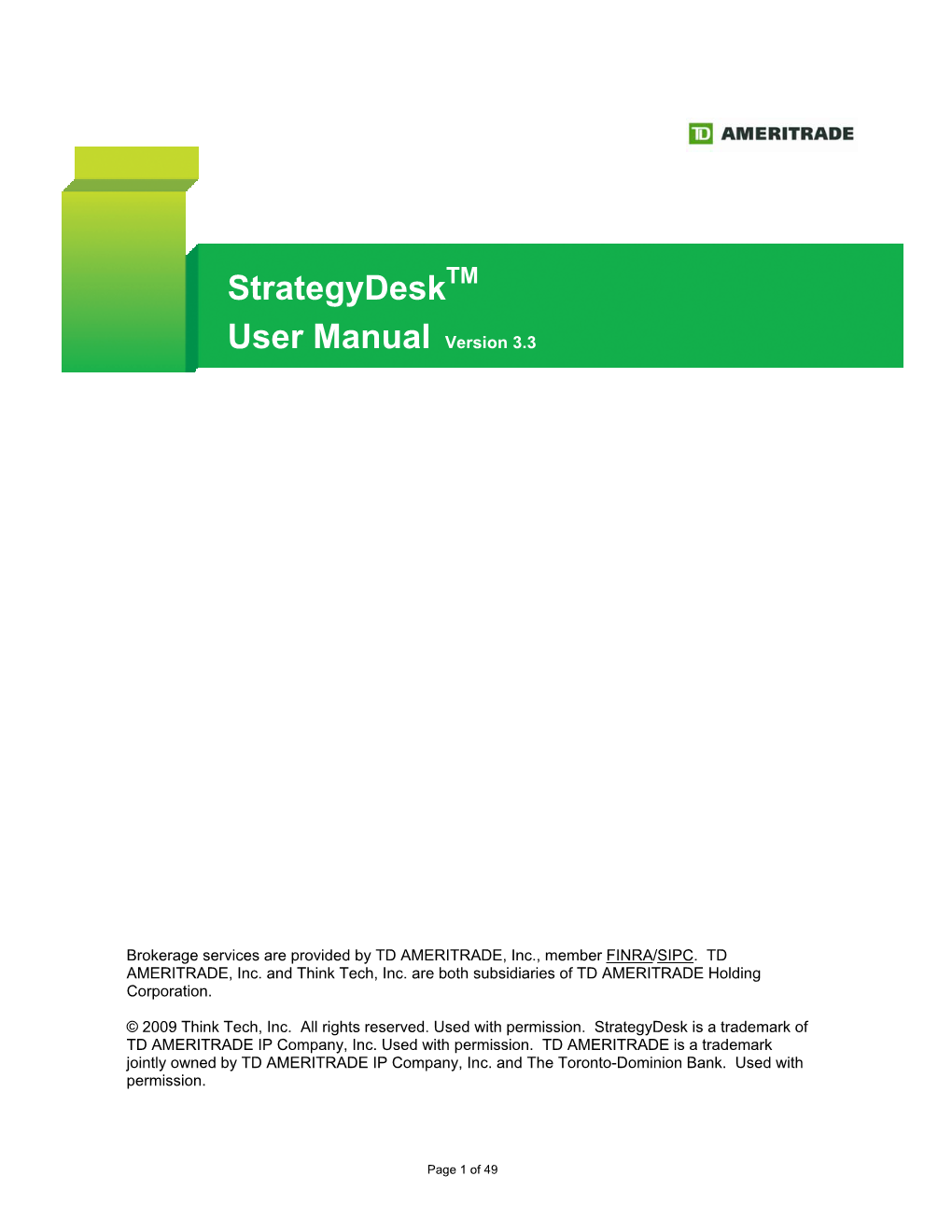 Strategydesk User Manual