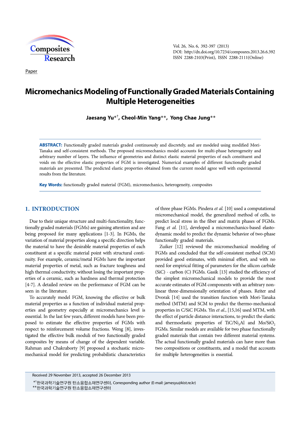 Micromechanics Modeling of Functionally Graded Materials Containing Multiple Heterogeneities