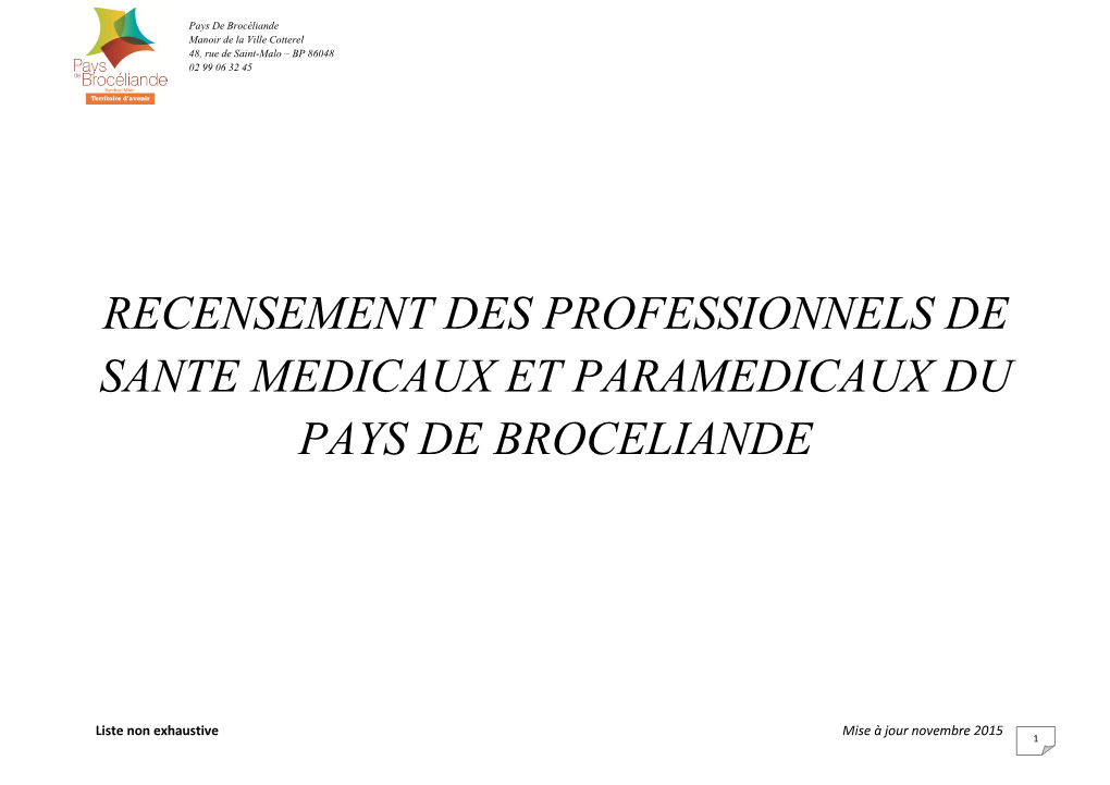 Annuaire Des Professionnels De Santé Médicaux Et Paramédicaux