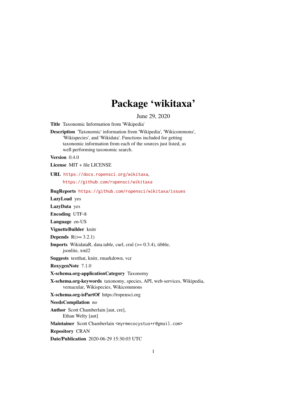 Package 'Wikitaxa'