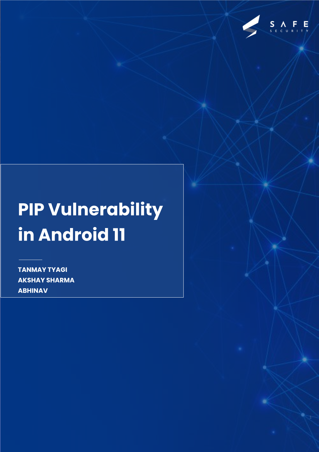 PIP Vulnerability in Android 11