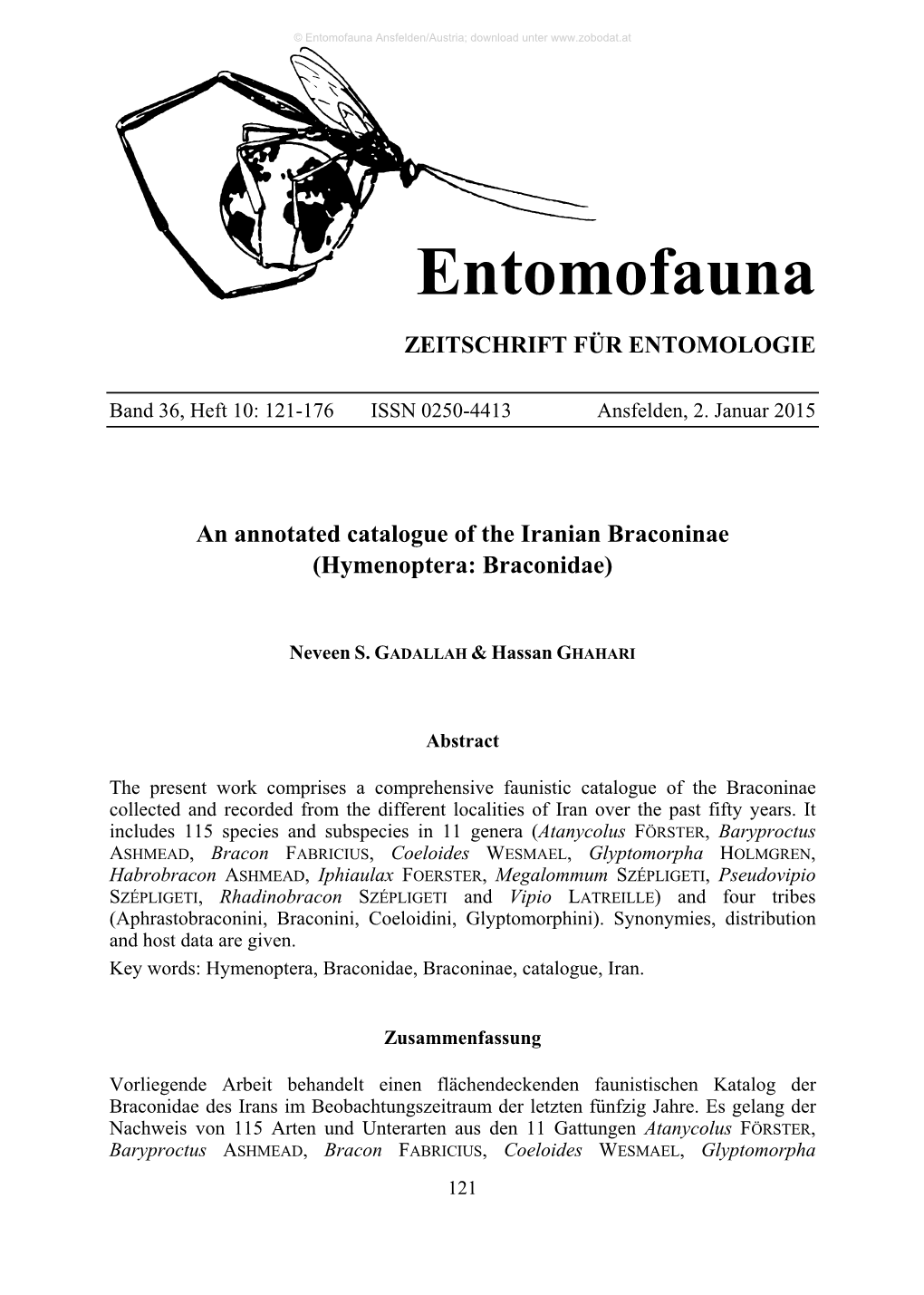 Entomofauna Ansfelden/Austria; Download Unter