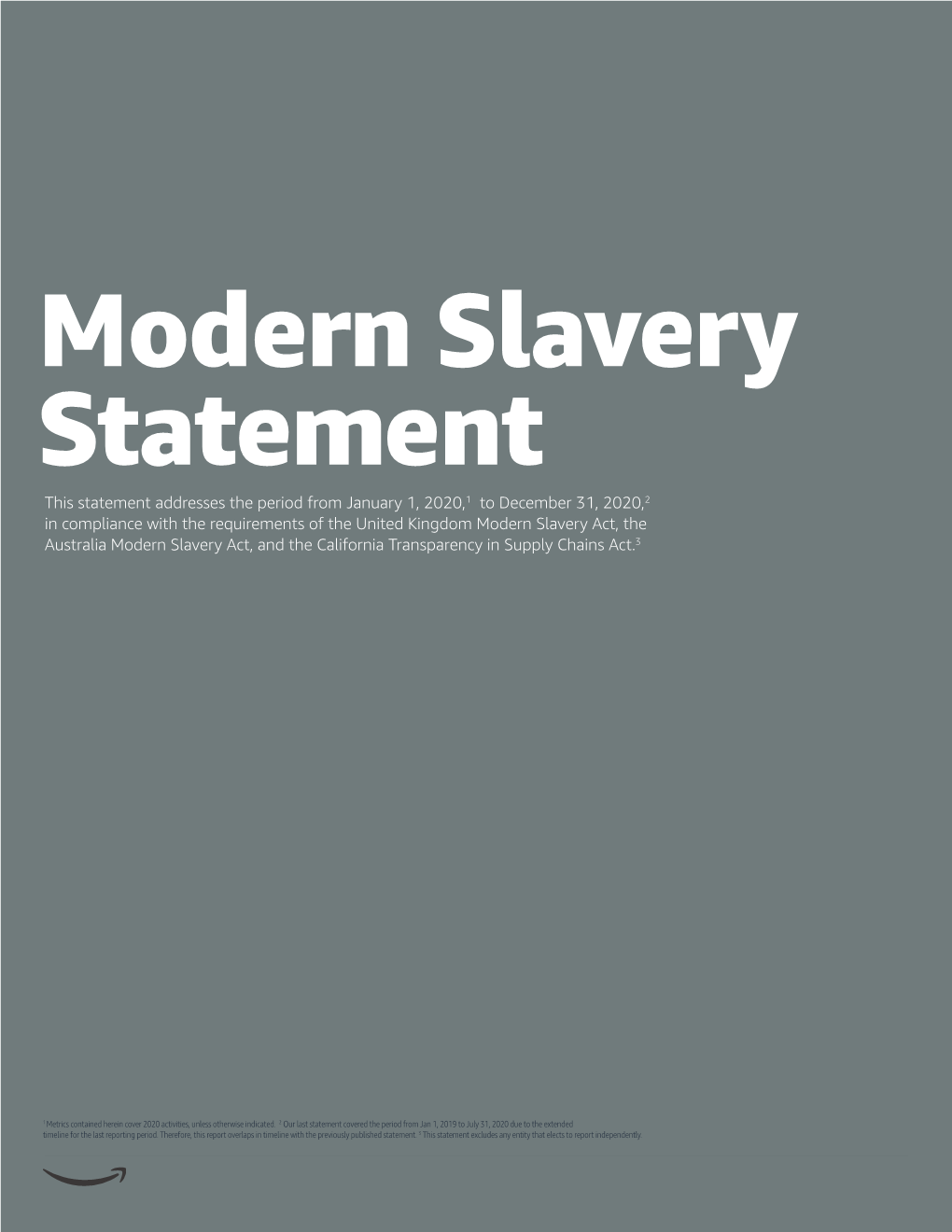 Modern Slavery Statement