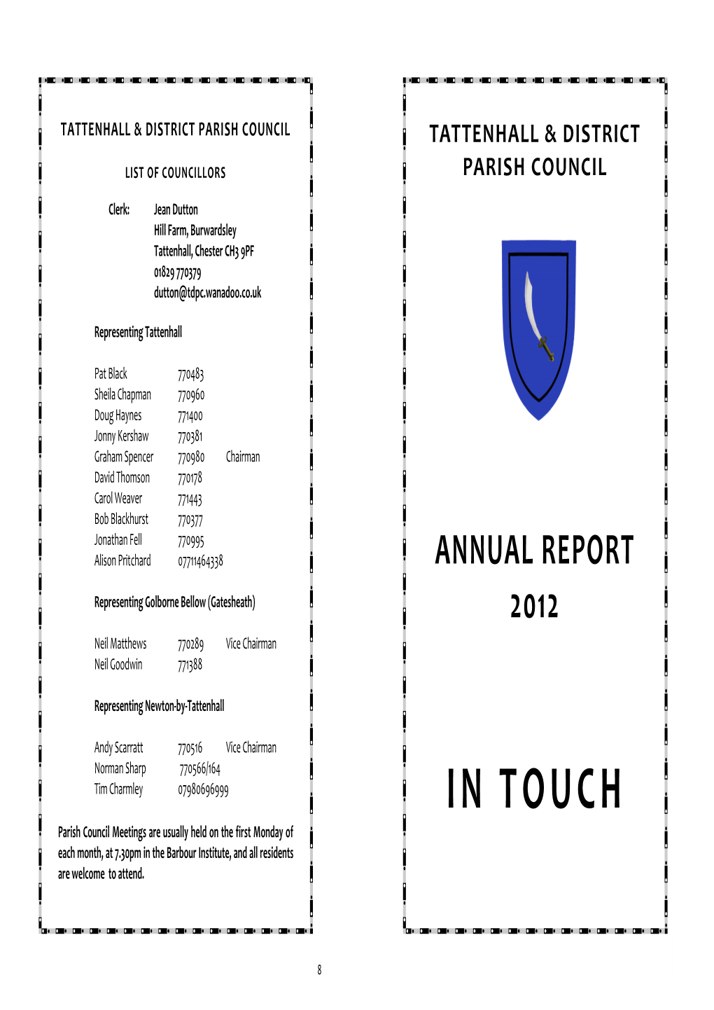 Tattenhall & District Parish Council Annual Report 12