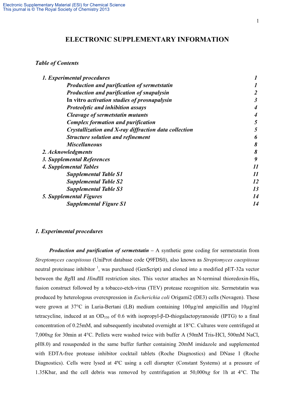 Crystallization and Structure Analysis