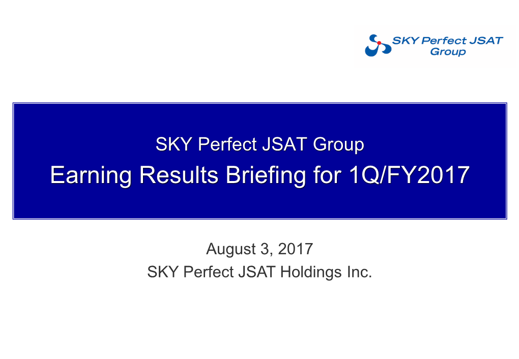 SKY Perfect JSAT Holdings Inc. Forward-Looking Statements