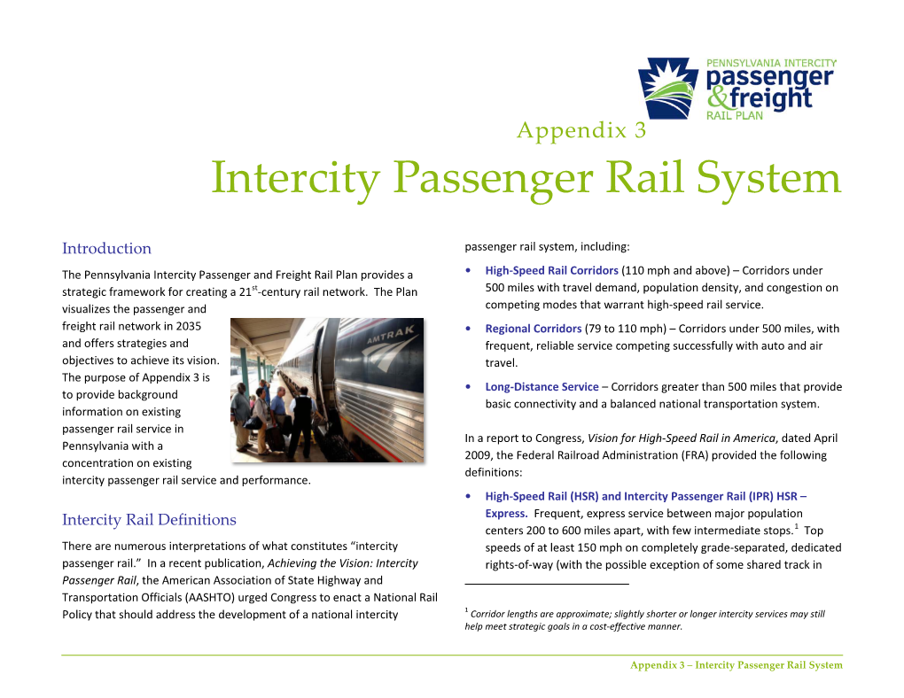 Intercity Passenger Rail System