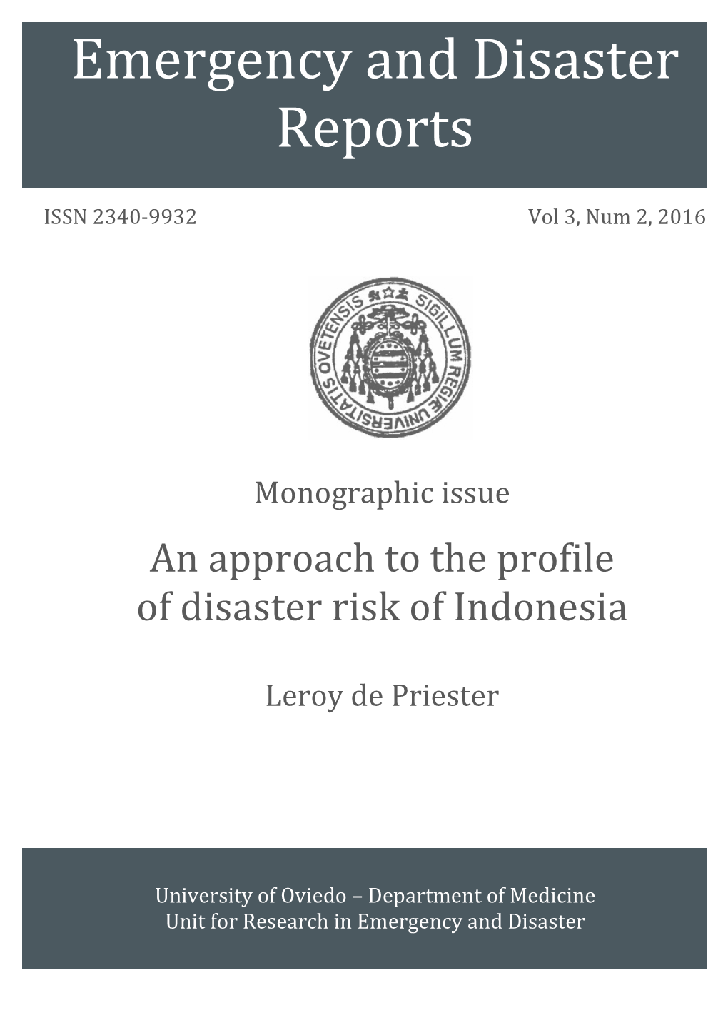 History of Disasters in Indonesia