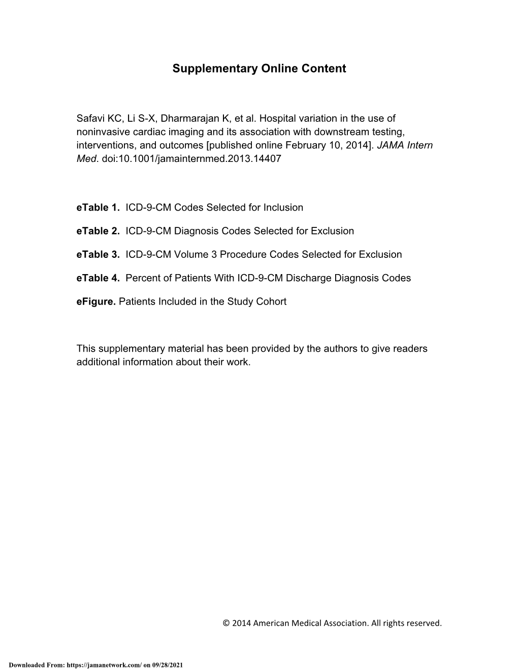 Hospital Variation in the Use of Noninvasive Cardiac Imaging And